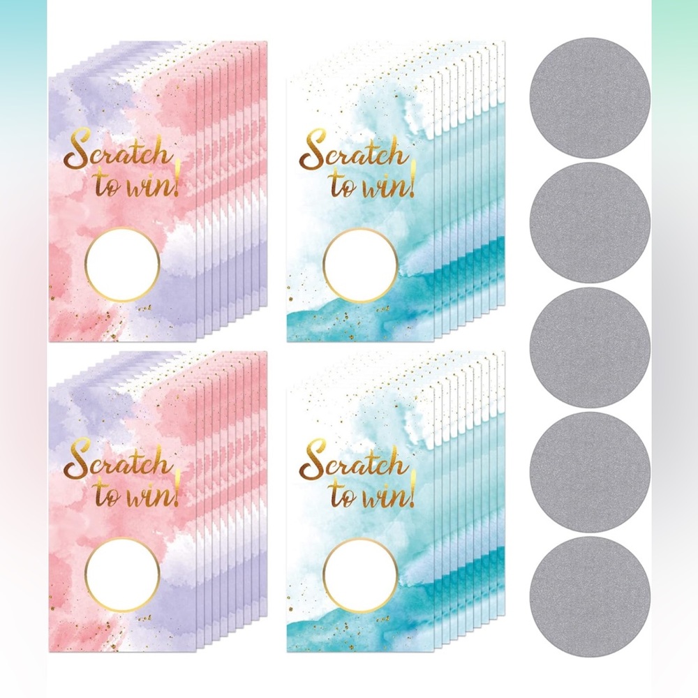 Customizable Scratch Off Thank You Cards